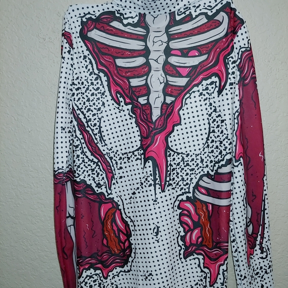 XS Bad Inka "Evil One Girl" Gorey Halloween Jumpsuit - Picture 13 of 13